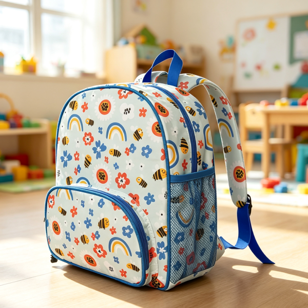 Cute Bee-Themed Toddler Girls School Backpack