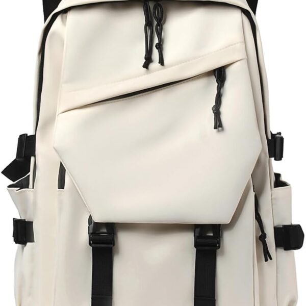 Off-White Lightweight Leisure Casual College Backpack