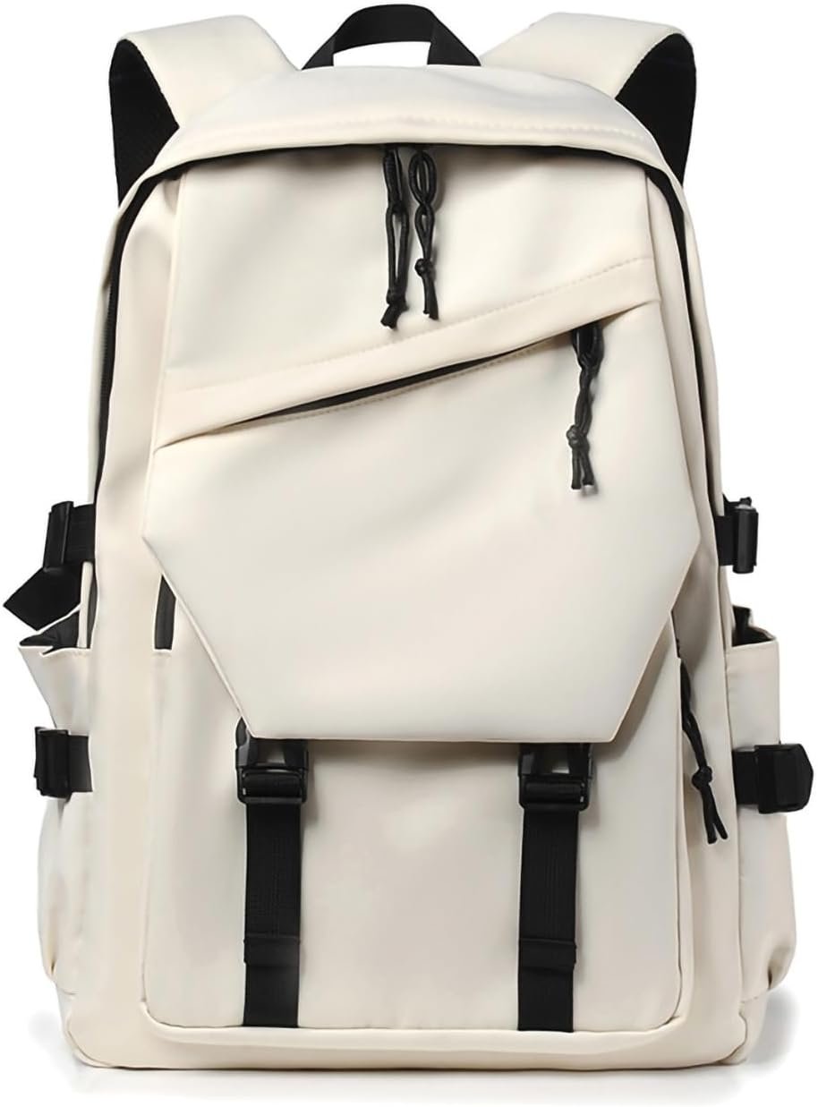 Off-White Lightweight Leisure Casual College Backpack