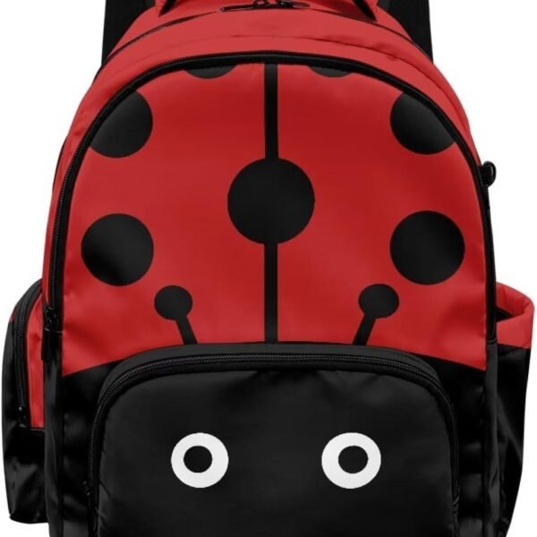 Ladybug Kawaii Waterproof Girls School Backpack