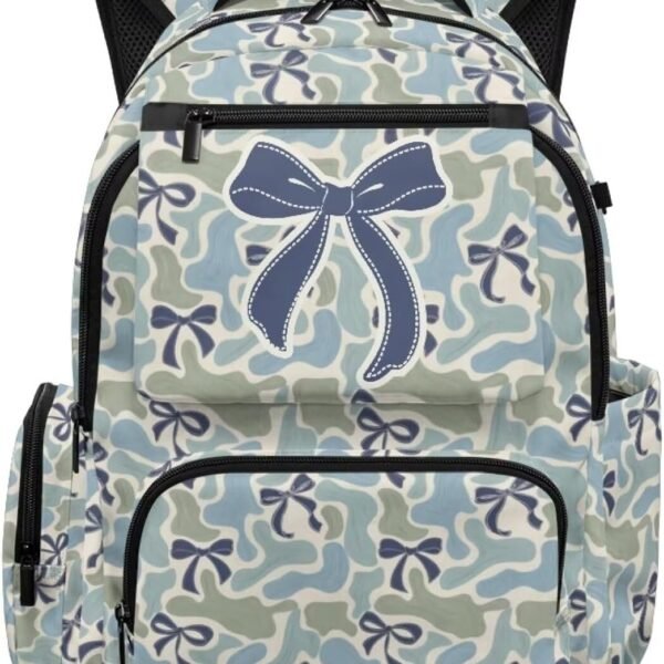 Blue Camo Kids Waterproof 17-Inch Daypack