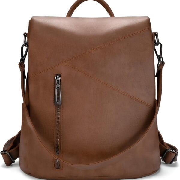 PU Leather Casual Travel Daypack for Women