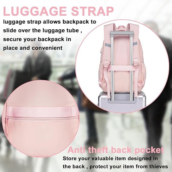 15.6-Inch Women Laptop College School Backpack - Image 2