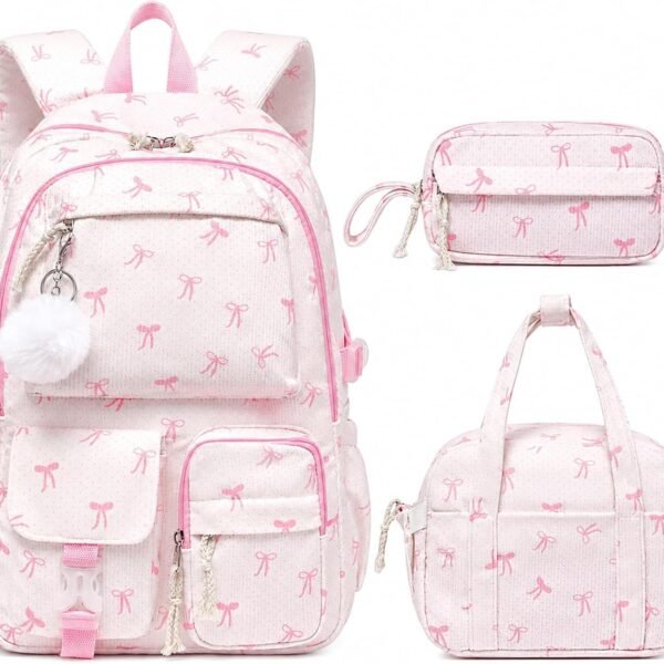 Corduroy Girls School Backpack Set with Lunch