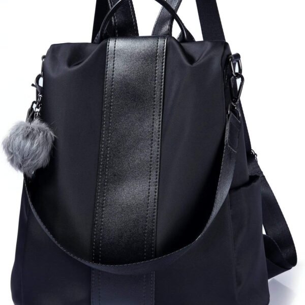 Waterproof Nylon Anti-Theft Women Backpack Purse