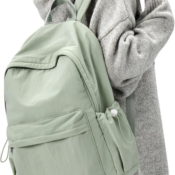 Green Aesthetic Medium Lightweight School Daypack